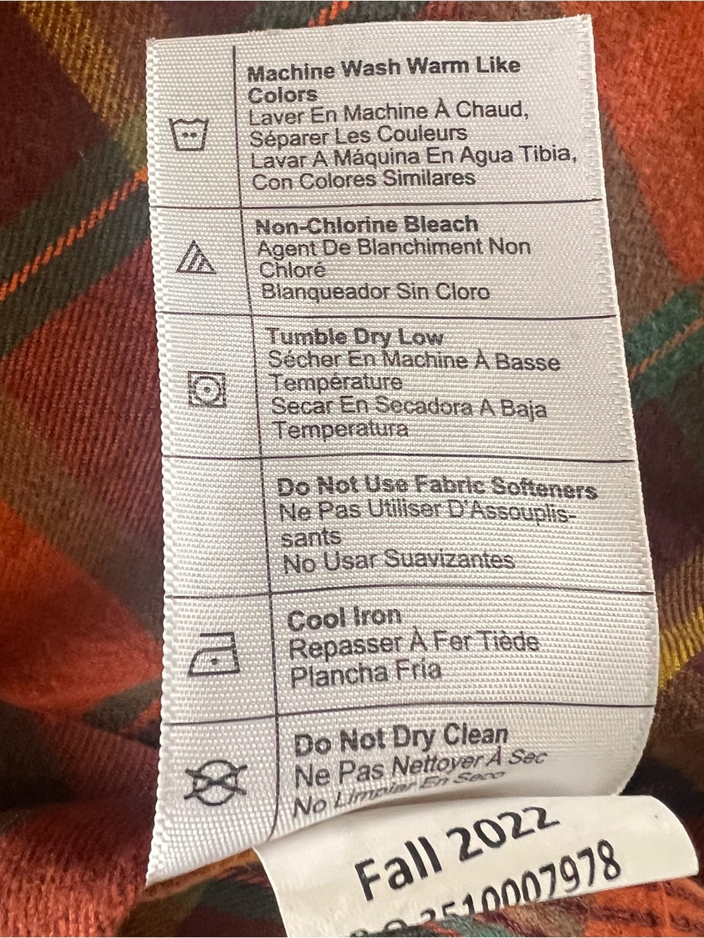 Carhartt Heavyweight Flannel Men’s Orange & Brown Plaid Shirt Jacket Size XL - Picture 6 of 13